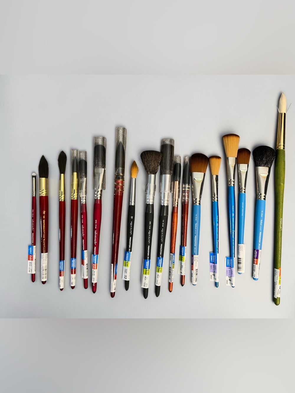 Assortment of 17 Mop Brushes